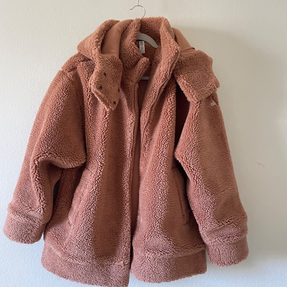 Alo Yoga Norte Sherpa Oversized Jacket Size Small - Picture 4 of 16